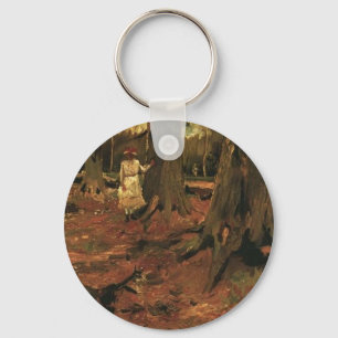 Weiße Frau im Wald, Vincent van Gogh Schlüsselanhänger