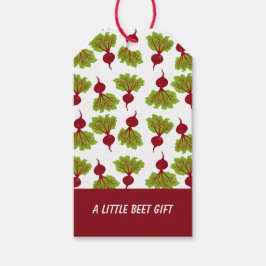 Weiße Fresh Beet Collection Geschenkanhänger