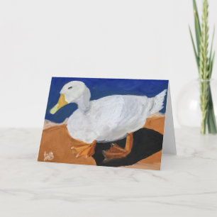 Weiße Gans Karte