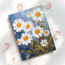 Weiße Gänseblümchen Aquarell Blumen Gemalt