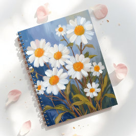 Weiße Gänseblümchen Aquarell Blumen Gemalt Planer