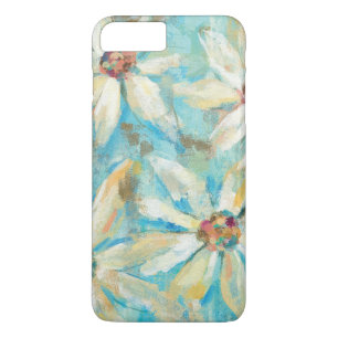 Weiße Gänseblümchen auf Blau Case-Mate iPhone Hülle