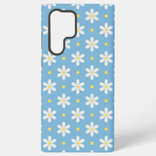 Weiße Gänseblümchen Muster Benutzerdefinierter Hin Samsung Galaxy Hülle