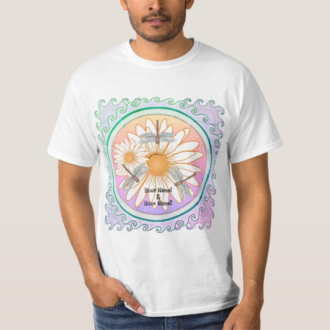 Weiße Gänseblümchen T-Shirt  (Vorderseite)