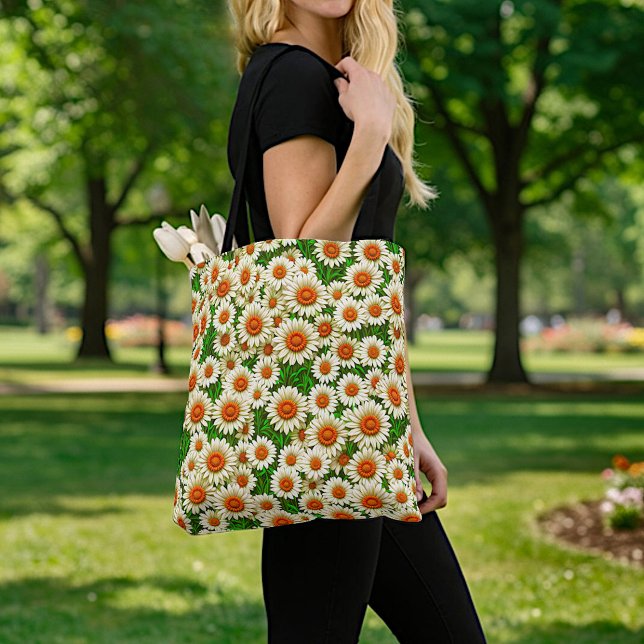Weiße Gänseblümchen-Tasche Tasche (Von Creator hochgeladen)