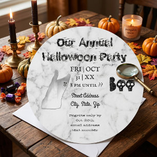 Weiße Geister-Geister Halloween-Party Einladung
