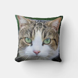 Weiße gepunktete Katze - Liebhaber von Katzenkatze Kissen