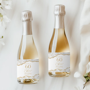 Weiße Goldachat 60. Hochzeitstag Party