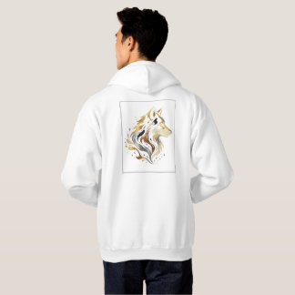 Weiße & Goldene Design-Kollektion Hoodie