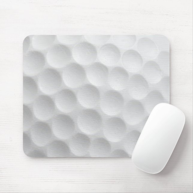 Weiße Golfball-Dimples-Design Mousepad (Mit Mouse)