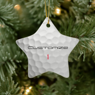 Weiße Golfball-Textur mit Grübchen, benutzerdefini Keramik Ornament