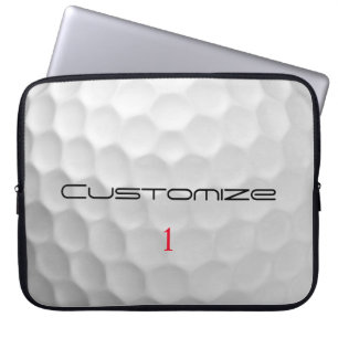 Weiße Golfball-Textur mit Grübchen, benutzerdefini Laptopschutzhülle