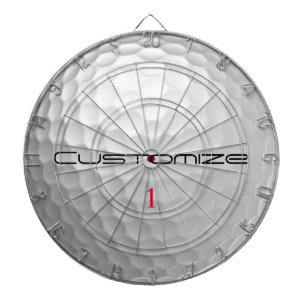 Weiße Golfball-Textur mit Noppen Custom Name Numme Dartscheibe