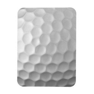 Weiße golfballstruktur mit dimpeln magnet