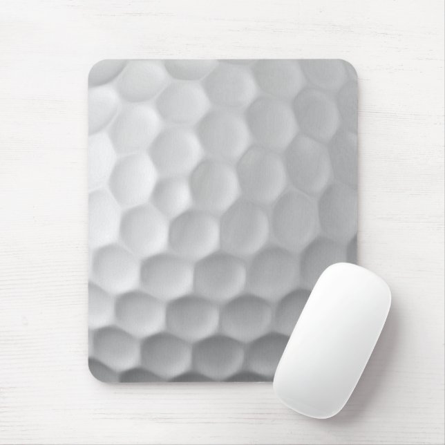 Weiße golfballstruktur mit dimpeln mousepad (Mit Mouse)