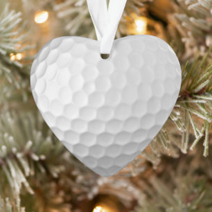 Weiße golfballstruktur mit dimpeln ornament