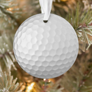 Weiße golfballstruktur mit dimpeln ornament