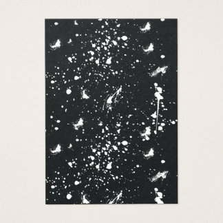 Weiße Grafik mit Farbspritzer-Fleck in Weiß