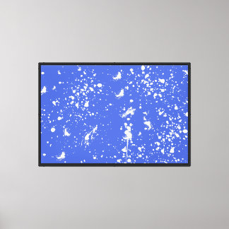 Weiße Grafik mit Farbspritzer-Fleck in weißer Tint Leinwanddruck