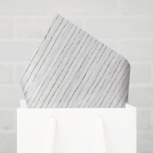 Weiße Graue Streifen Hochzeit Seidenpapier