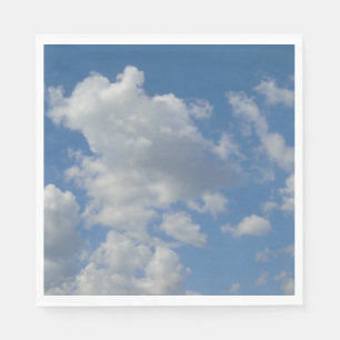 Weiße/graue Wolken und blauer Himmel Napkin Serviette