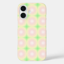 Weiße grüne Rose Weißes 3D-Lichtbogenmuster iPhone 16 Hülle
