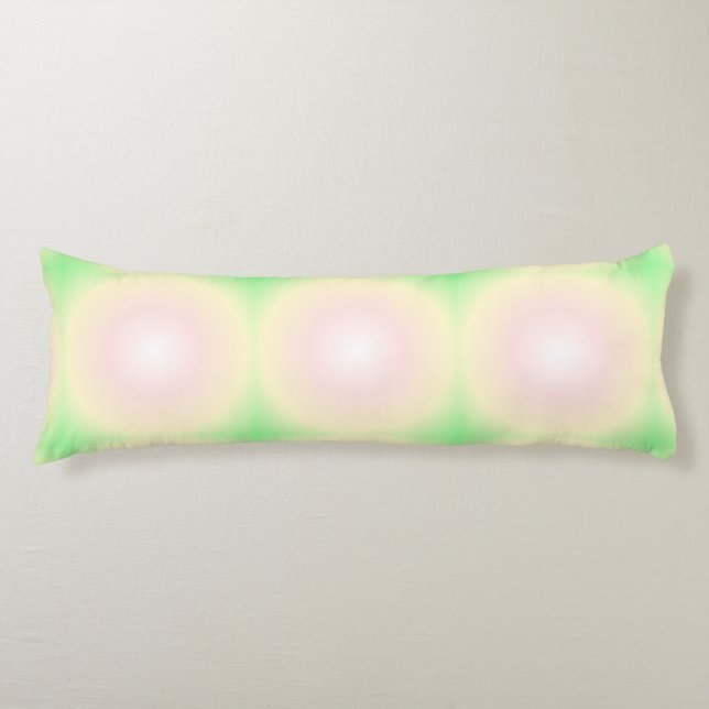 Weiße grüne Rose Weißes 3D-Lichtbogenmuster Seitenschläferkissen (Vorderseite)