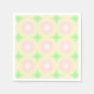 Weiße grüne Rose Weißes 3D-Lichtbogenmuster Serviette