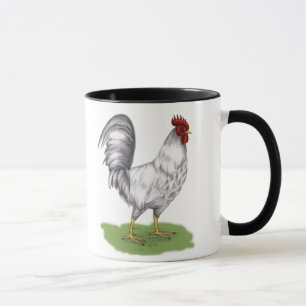 Weiße Hahn-Tasse Tasse