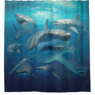 Unterwasser Haie Coral Aquatic Duschvorhang Unterwasser Haie Coral Aquatic Duschvorhang