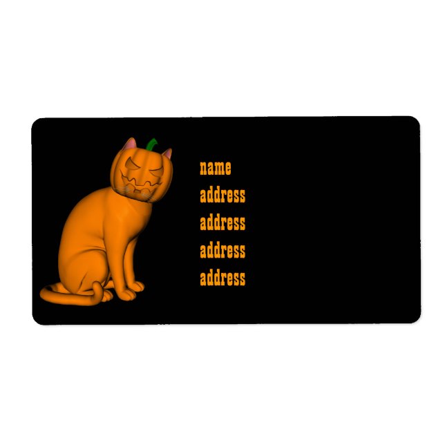 Weiße Halloween-Katze (Vorne)