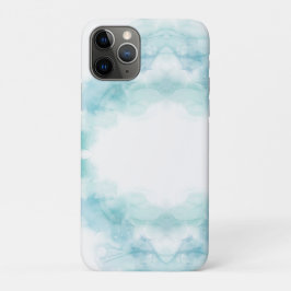 Weiße Handyhülle mit hellblauer Wasserfarbe  Case-Mate iPhone Hülle