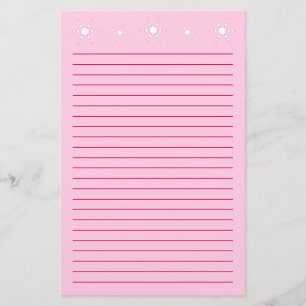 Weiße Herz-Schneeflocken zeichneten Briefpapier