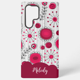 Weiße Herzchen Blume Blumenname Samsung Galaxy Hülle