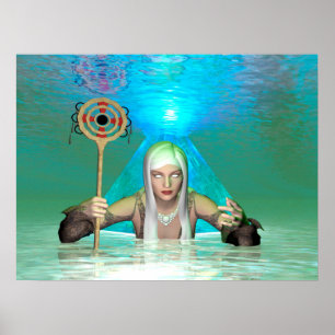 Weiße Hexe Poster