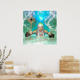 Weiße Hexe Poster
