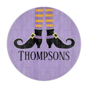 Weiße Hexenschuhe Schneidebrett