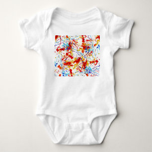 Weiße Hintergrundmuster für die Wasserfarbe Baby Strampler