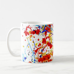 Weiße Hintergrundmuster für die Wasserfarbe Kaffeetasse