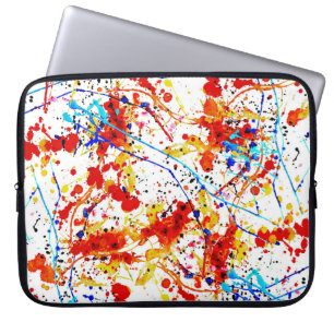 Weiße Hintergrundmuster für die Wasserfarbe Laptopschutzhülle