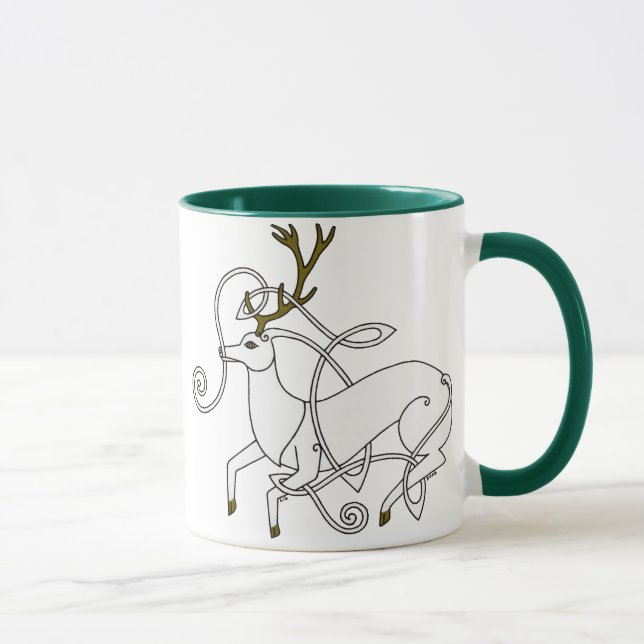 Weiße Hirsch-Tasse (recht) Tasse (Rechts)