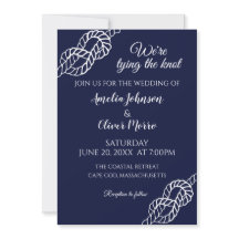 Weiße Hochzeit der Knot Nautical Rope