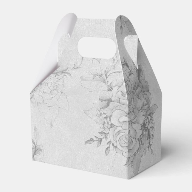 Weiße Hochzeit Geschenkschachtel (Vorderseite)
