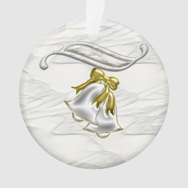 Weiße Hochzeit Ornament (Vorderseite)