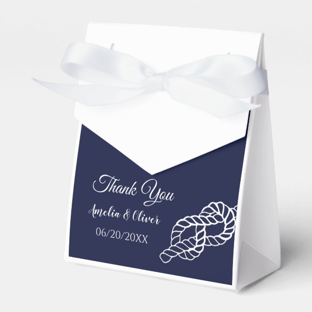 Weiße Hochzeit und Hochzeit der Nautik Geschenkschachtel (Vorderseite)
