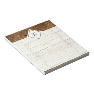 Weiße Holz-Notizblock Notizblock