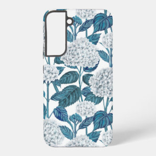 Weiße Hortensien-Wasserfarbe Samsung Galaxy Hülle