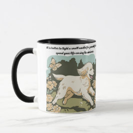 Weiße Hunde Tasse