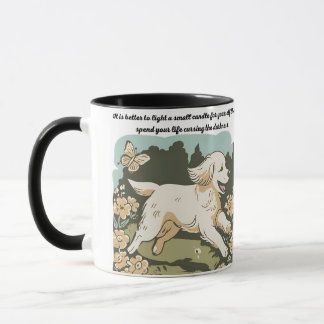 Weiße Hunde Tasse