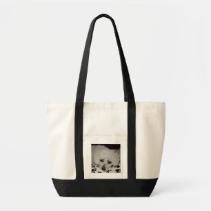 Weiße Hundeantrieb-Tasche Tragetasche